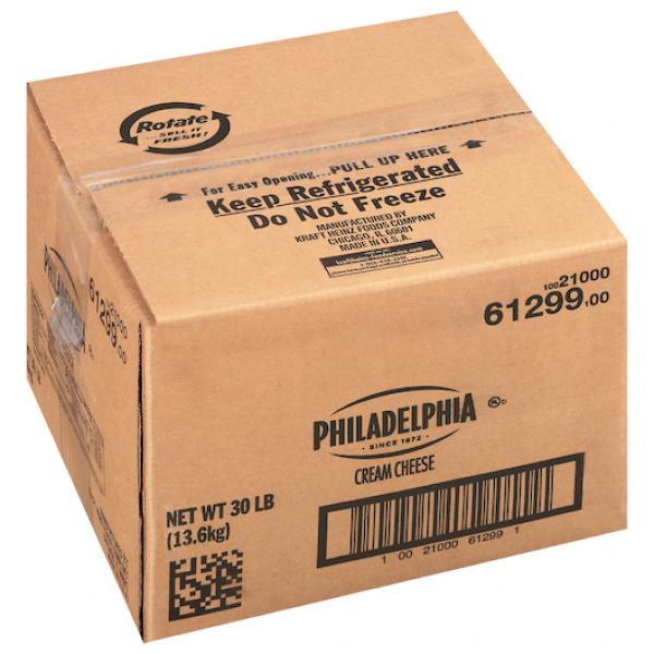 PHILADELPHIA Original Cream Cheese 30 lb. Carton 1)