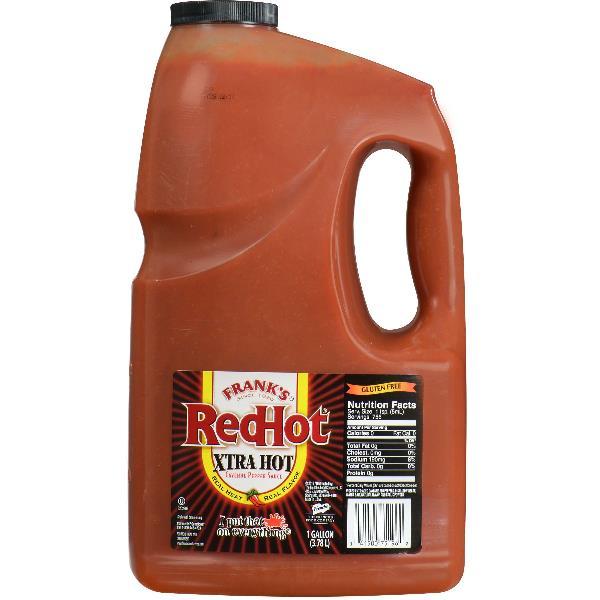 Frank's Redhot Extra Hot Cayenne Pepper Sauce 1 Gallon - 4 Per Case.
