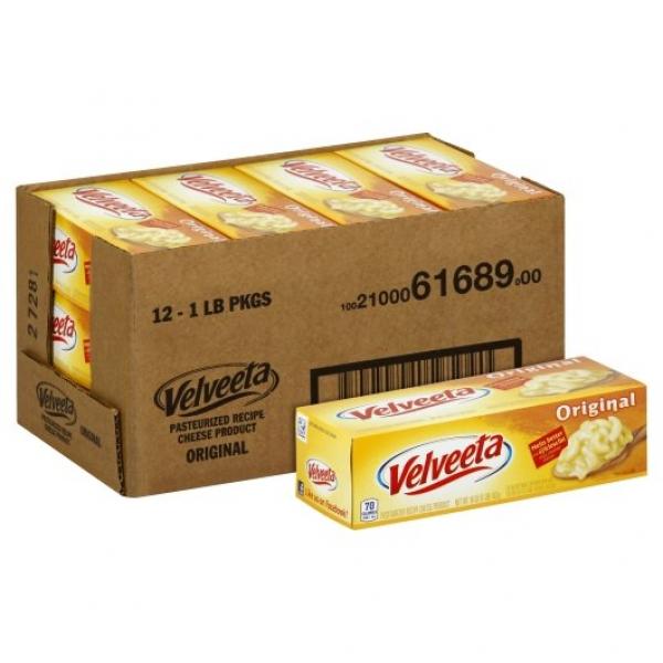 Velveeta Cheese, 1 Pound Each - 12 Per Case.