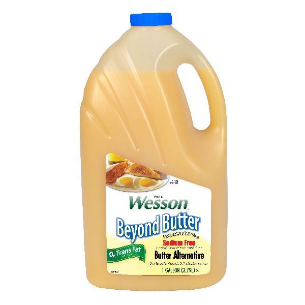 Wesson Move Over Butter Low Salt Liquid Shortening 1 Gallon - 3 Per Case.