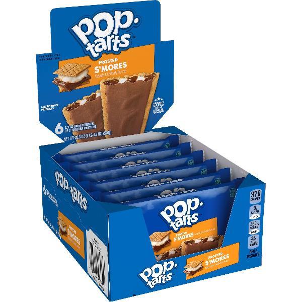 Kellogg Pop-Tarts Frosted S'mores 3.3 Ounce Size - 72 Per Case.