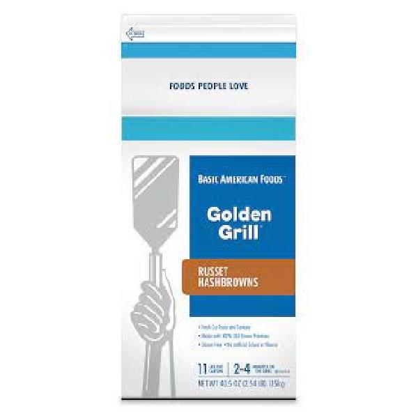 Golden Grill® Russet Hashbrowns Half Cup Servings Per Loose Shred Grills Fas 40.5 Ounce Size - 6 Per Case.