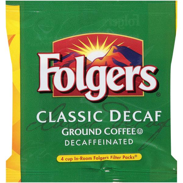 Folgers Decaff Ground In Room 0.6 Ounce Size - 200 Per Case.