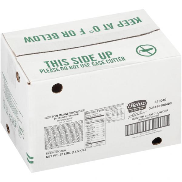 HEINZ CHEF FRANCISCO Boston Style Clam Chowder Soup 8 lb. Bag 4 Per Case