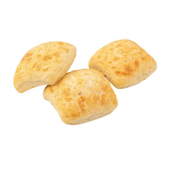 Rich's Fully Baked Unsliced 5" Italianfocaccia Rustic Square Roll 4 Ounce Size - 72 Per Case.