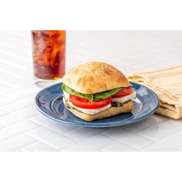 Rich's Fully Baked Unsliced 5" Italianfocaccia Rustic Square Roll 4 Ounce Size - 72 Per Case.
