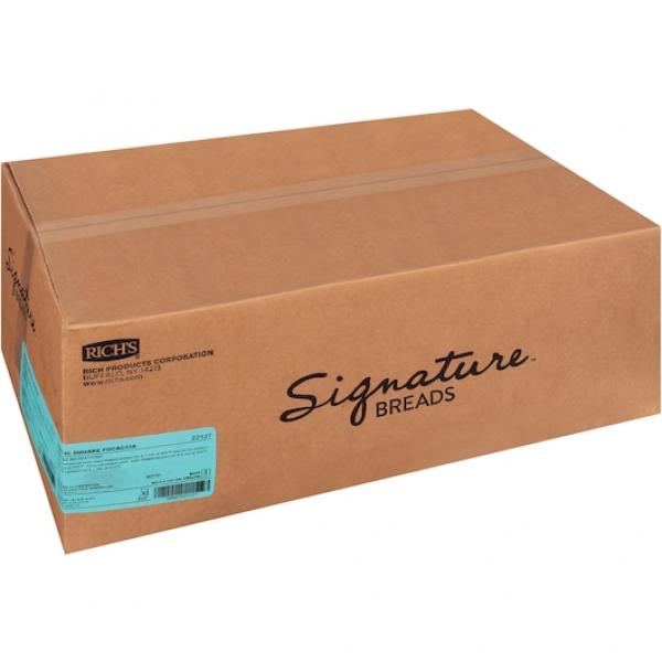 Rich's Fully Baked Unsliced 5" Italianfocaccia Rustic Square Roll 4 Ounce Size - 72 Per Case.