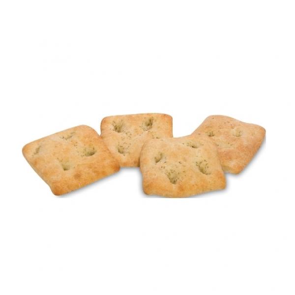 Rich's Fully Baked Unsliced 5" Italianfocaccia Rustic Square Roll 4 Ounce Size - 72 Per Case.
