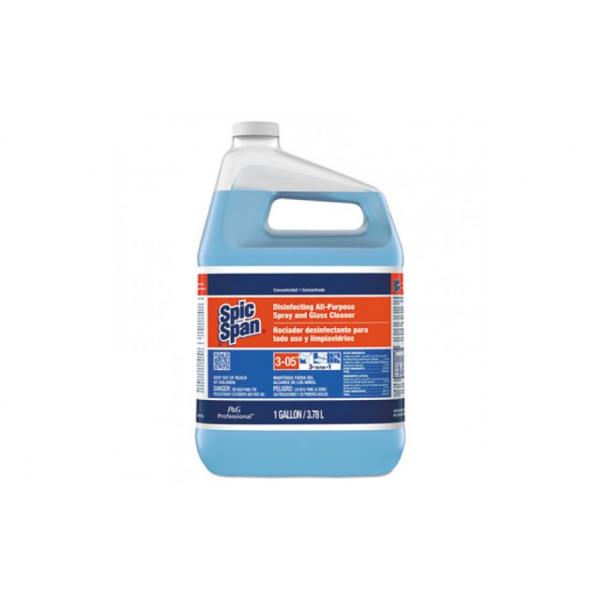 Spic & Span 3-In-1 Disinfecting All-Purpose Spray And Glass Cleaner Liquid Concentrate 1 Gallon - 2 Per Case.