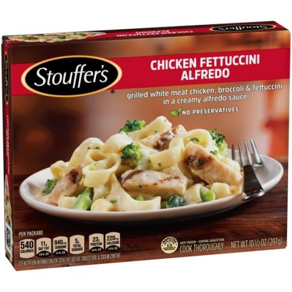 Stouffer's Meal Chicken Fettucini 10.5 Ounce Size - 12 Per Case.