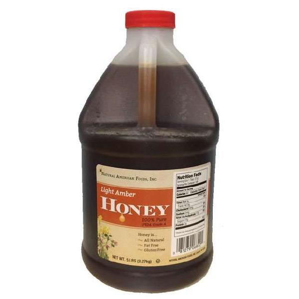 Light Amber Honey 5 Pound Each - 6 Per Case.
