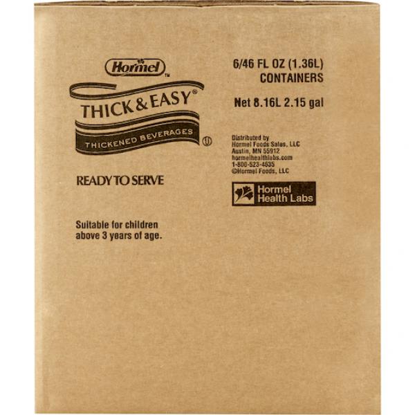 Thick & Easy Clear Thickened Orange Juice Nectar 48 Ounce Size - 6 Per Case.