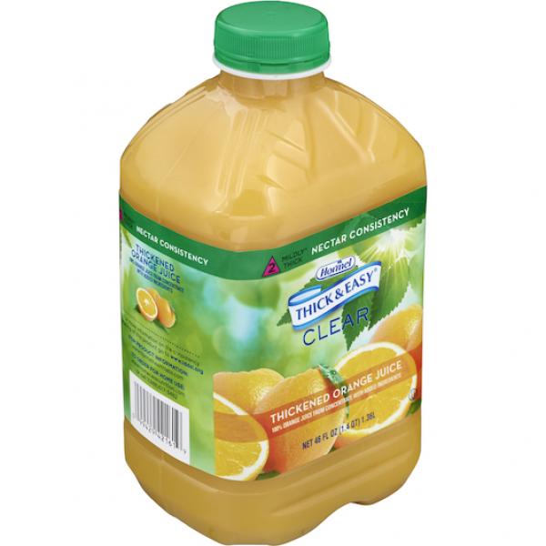 Thick & Easy Clear Thickened Orange Juice Nectar 48 Ounce Size - 6 Per Case.