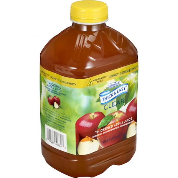 Thick & Easy Clear Thickened Apple Juice Honey 48 Ounce Size - 6 Per Case.