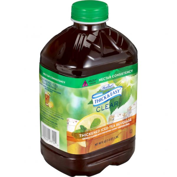 Thick & Easy Clear Thickened Iced Tea Beverage Nectar 46 Ounce Size - 6 Per Case.