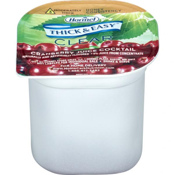 Thick & Easy Clear Thickened Cranberry Juicecocktail Honey 24 Count Packs - 1 Per Case.