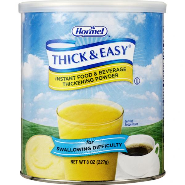 Thick & Easy Instant Food Thickener Canister 8 Ounce Size - 12 Per Case.