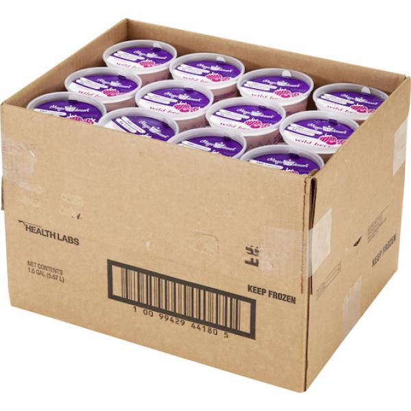 Magic Cup Frozen Dessert Wild Berry Iddsilevel 48 Count Packs - 1 Per Case.