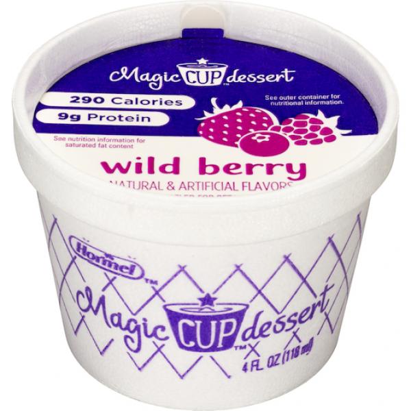 Magic Cup Frozen Dessert Wild Berry Iddsilevel 48 Count Packs - 1 Per Case.