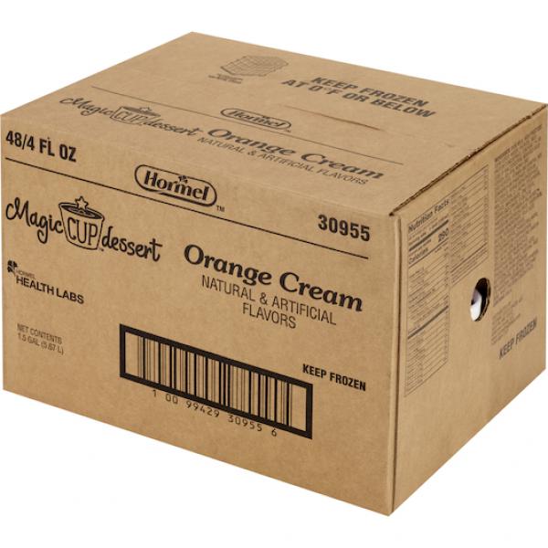 Magic Cup Frozen Dessert Orange Cream 48 Count Packs - 1 Per Case.