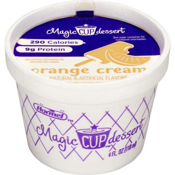Magic Cup Frozen Dessert Orange Cream 48 Count Packs - 1 Per Case.