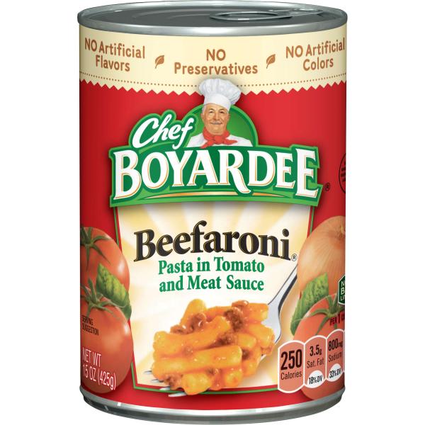 Chef Boyardee Beefaroni 15 Ounce Size - 24 Per Case.