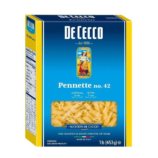 De Cecco Pasta Pennette 1 Pound Each - 20 Per Case.