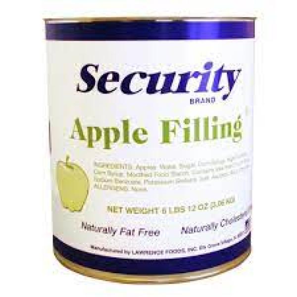 Security Apple Filling 6.75 Pound Each - 6 Per Case.