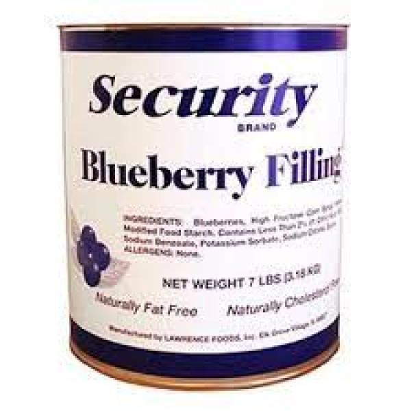 Security Blueberry Filling 7 Pound Each - 6 Per Case.