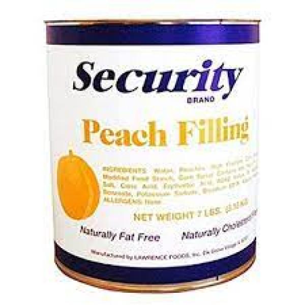 Security Peach Filling 7 Pound Each - 6 Per Case.