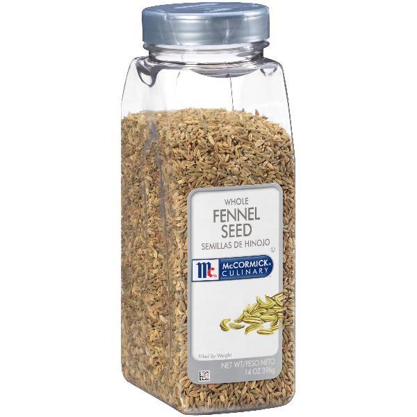Mccormick Culinary Whole Fennel Seed 14 Ounce Size - 6 Per Case.