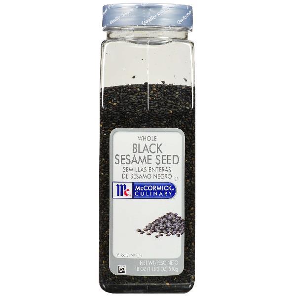 Mccormick Culinary Black Sesame Seeds 18 Ounce Size - 6 Per Case.
