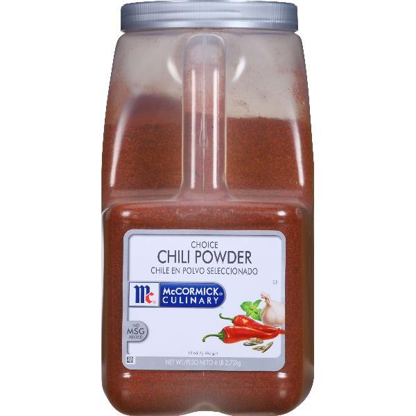 Mccormick Culinary Choice Chili Powder 6 Pound Each - 3 Per Case.