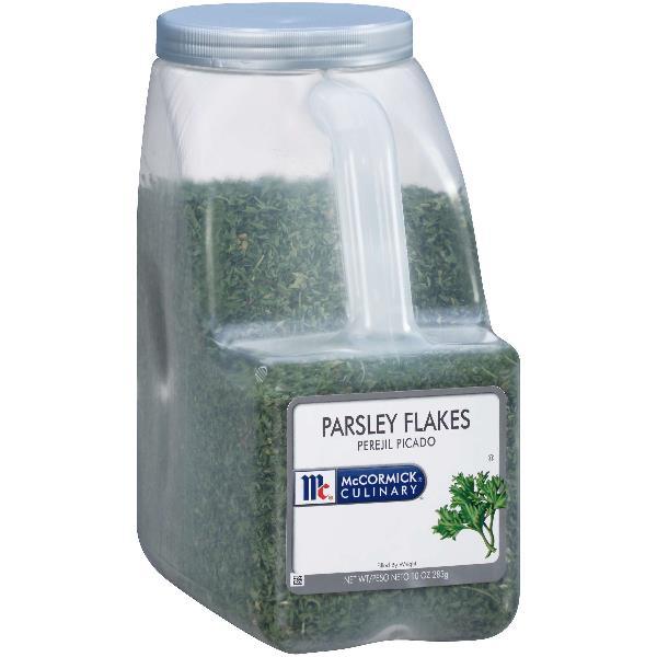 Mccormick Culinary Parsley Flakes 10 Ounce Size - 3 Per Case.