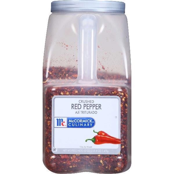 Mccormick Culinary Crushed Red Pepper 3.25 Pound Each - 3 Per Case.