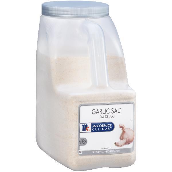 Mccormick Culinary Garlic Salt 12 Pound Each - 3 Per Case.