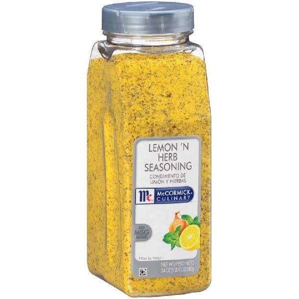 Mccormick Culinary Lemon 'n Herb Seasoning 24 Ounce Size - 6 Per Case.
