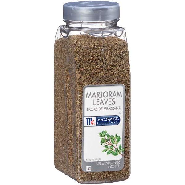 Mccormick Culinary Marjoram Leaves 4 Ounce Size - 6 Per Case.