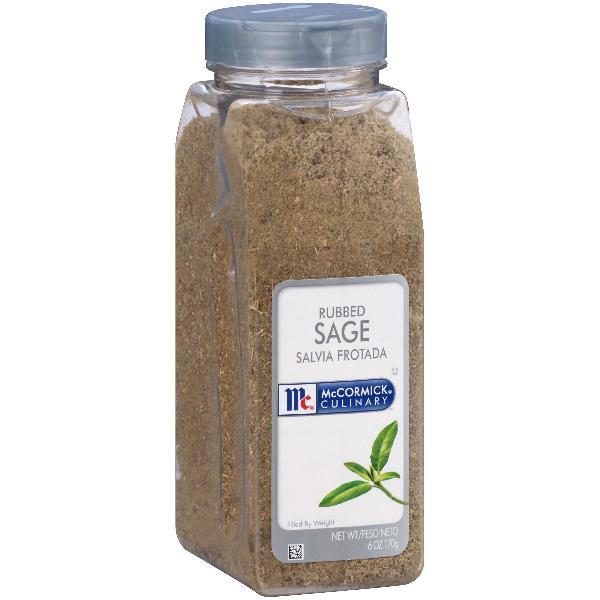 Mccormick Culinary Rubbed Sage 6 Ounce Size - 6 Per Case.