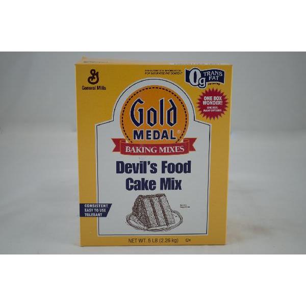 Gold Medal™ Cake Mix Devil's Food 5 Pound Each - 6 Per Case.