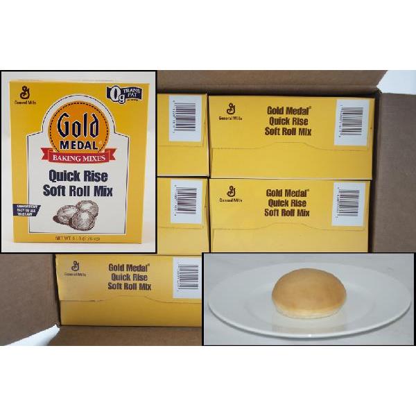 Gold Medal™ Soft Roll Mix Quick Rise 5 Pound Each - 6 Per Case.