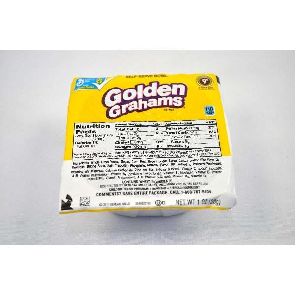 Golden Grahams™ Cereal Single Serve Bowlpak 1 Ounce Size - 96 Per Case.