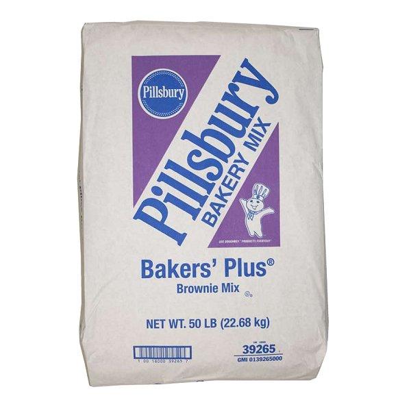 Pillsbury™ Bakers' Plus™ Brownie Mix 50 Pound Each - 1 Per Case.