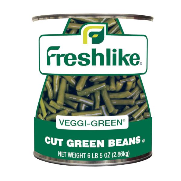 Green Bean Fresh Like Veggi Green 101 Ounce Size - 6 Per Case.