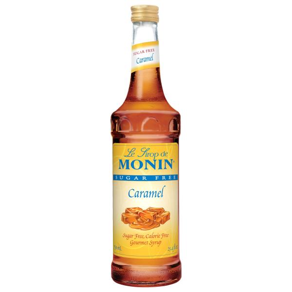Monin Sugar Free Caramel 750 ML - 12 Per Case.
