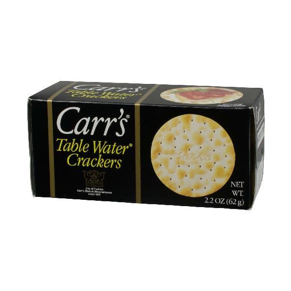 Carr's Crackers Table Water Original2.2 Ounce Size - 24 Per Case.