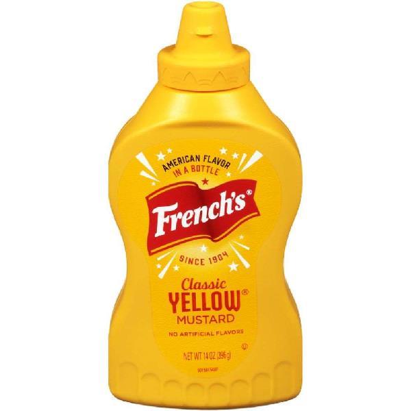 French's Yellow Mustard Squeeze 14 Ounce Size - 16 Per Case.