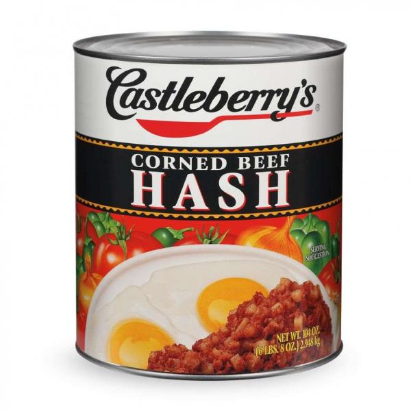 Castleberry's Corned Beef Hash 105 Ounce Size - 6 Per Case.