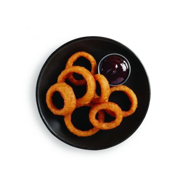 Beer Battered Thick Cut Onion Rings 2.5 Pound Each - 6 Per Case.