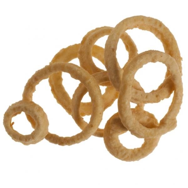 8" Battered Onion Rings 2.5 Pound Each - 6 Per Case.